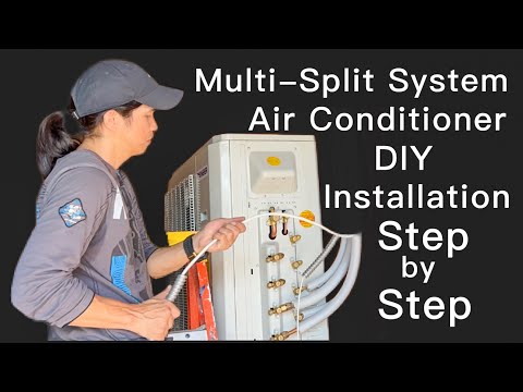 Multi-zone split type Air Conditioner installation