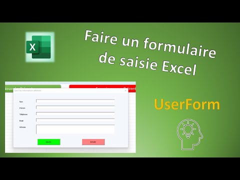 UserForm for beginners: Creating an Excel input form