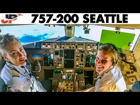 Boeing 757 Full Cockpit Flight Iceland🇮🇸 to Seattle🇺🇸 | 2 Hour film with lovely crew