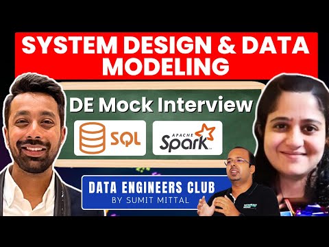 Must Watch Live Mock Interview For Data Engineers | System Design | Data Modeling #interview