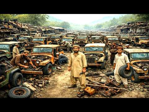 Pakistani Workshop Transforms Totally Damaged Jeep into a Cool Vehicle - @Pakistani-Hands