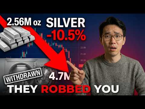 THEY ROBBED YOU: Silver Crashes 10.5% - JP Morgan Withdraws 2.56M oz Same Day (4.7M oz GONE!)
