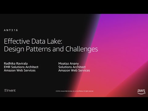 AWS re:Invent 2018: Effective Data Lakes: Challenges and Design Patterns (ANT316)