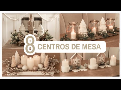 NAVIDAD🌲8 CENTROS DE MESA FÁCILES PARA DECORAR TU HOGAR + IDEAS ELEGANTES Y ECONÓMICAS 😮 Christmas.