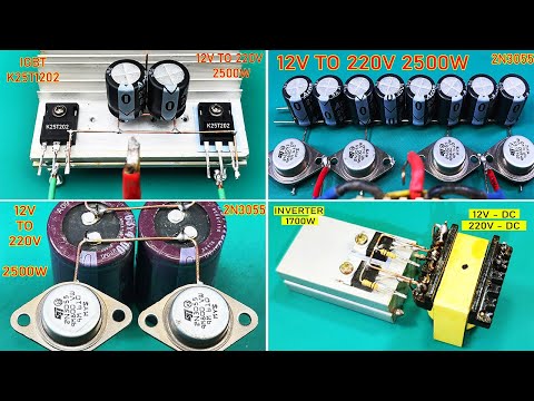 Inverter 12v to 220v, NO IC, top 5 video, Inventor101 #17
