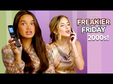 Guess What?! ..2000s edition 🎸with Freakier Friday's Julia Butters & Sophia Hammons@Disney UK