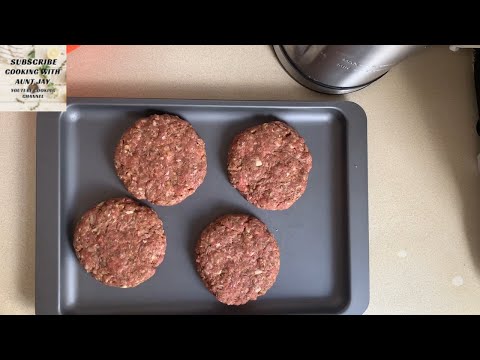 OVEN COOKED BEEF BURGER PATTIES / How To Cook Homemade BEEF BURGERS / Hamburgers In The Oven