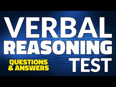 How to Pass VERBAL REASONING TEST - Questions and Answers with Solutions