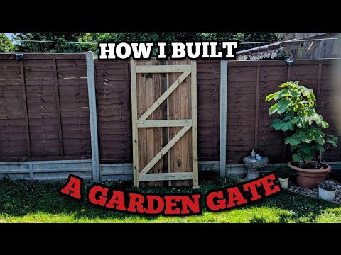 How I Built A Garden Gate | Step By Step guide