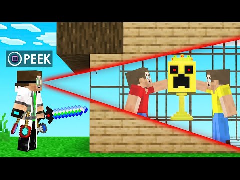 HACKER HUNTER vs 2 NOOBS! (Minecraft Manhunt)
