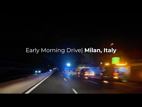 Driving to Malpensa Airport T2 Milan, Italy Catching Early Flight | October 2025 | 4K