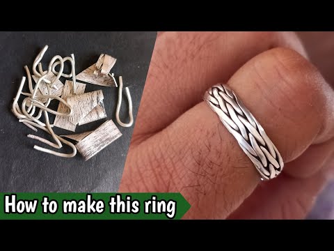 Wire Braiding Ring|| How it's made|| Twisted Silver Ring Making || Gold Smith Luke