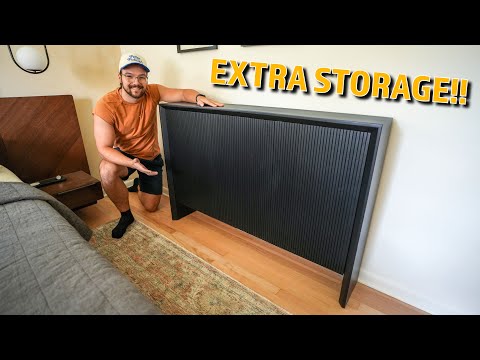 DIY Bedroom Storage Cabinet using Pole Wrap