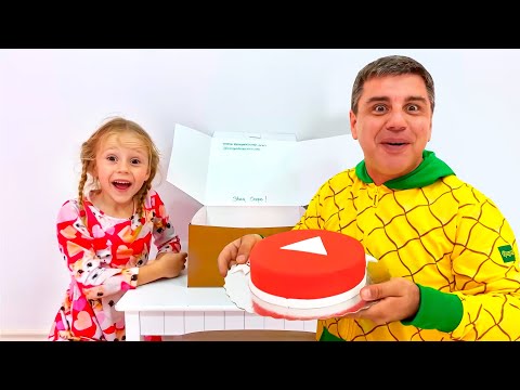 A large collection for children about the adventures of Nastya and dad