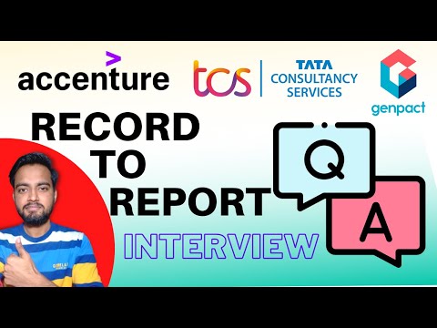 Accenture R2R Interview Questions & Answers - Freshers | Record to Report R2R Process | Genpact R2R