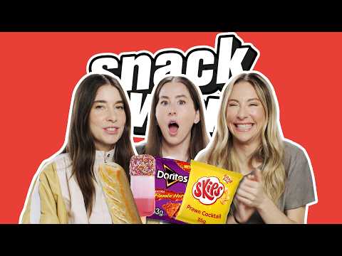 Haim Try British & American Food | Snack Wars