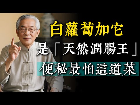 便秘最怕這道菜！蘿蔔加它是「天然潤腸王」，效果比香蕉強10倍！每天吃肚子超輕鬆。