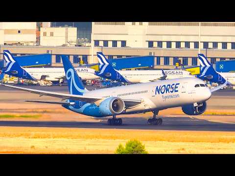 20 MINS LANDINGS & TAKEOFFS at ATH | 4K | Close Up Plane Spotting at Athens Airport, Greece!