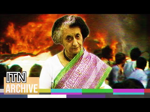 Indira Gandhi Assassination - Dramatic News Footage Captures India's Year of Unrest (1984)