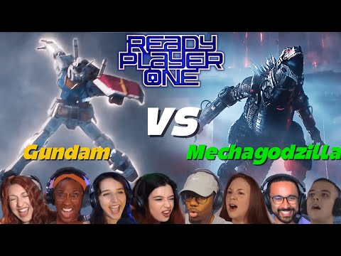 TOP "Mechagodzilla vs Gundam" Reactions | READY PLAYER ONE (2018) Reax to the Max