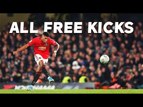 I found all of Marcus Rashford's free kick goals