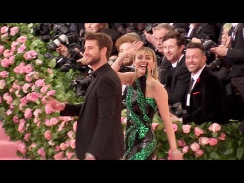 Miley Cyrus and Liam Hemsworth at the 2019 MET gala in NYC