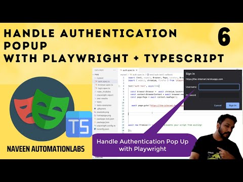 #6 - How to handle Authentication Pop Up (Basic Auth) With Playwright+Typescript