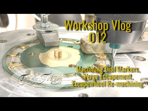 MACHINING A DIAL, Verge Escapement, Worn Escapewheel - 10,000 Subscribers!! - Clock Repair Shop 012