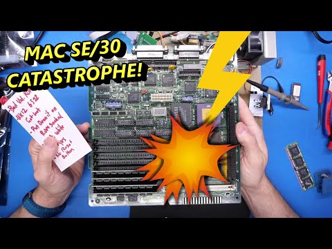 Recapping my Mac SE/30 wrecked it