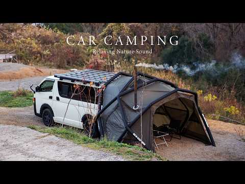 Solo camp | Peaceful winter moments enjoying wood-stove cooking | Relax | ASMR