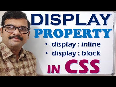 DISPLAY PROPERTY IN CSS || display in CSS ||  HTML & CSS