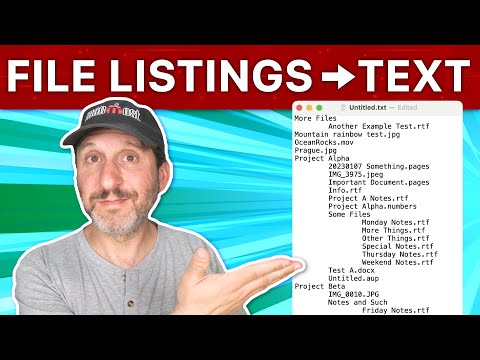 How To Get File Listings As Text