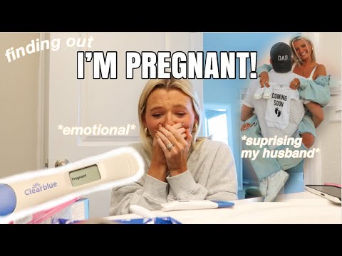 Finding out I’M PREGNANT… + Surprising my husband *emotional video*