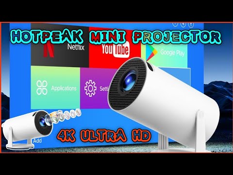 Android Ultra HD WiFi6  projector | Mini Projector | 4K support Projector | Tiktok Projector