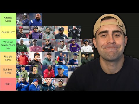 NFL Head Coach Hot Seat Tier List