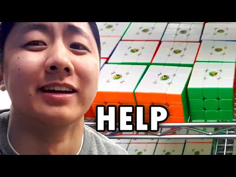 I FLEW TO SPEEDCUBESHOP TO MAKE 100 JPERM CUBES...