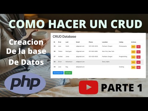 Como Hacer un CRUD en PHP con MYSQL - Parte 01 (Conexion y Creacion de la base de datos)