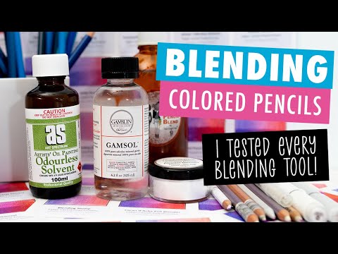 12 WAYS to Blend Colored Pencils (Solvents, Blending Pencils, Gamsol + more)