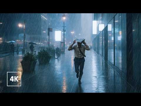 4K New York RAIN Walks Collection ☔️ Raining in New York City