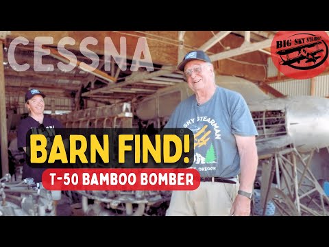 What's In The Barn? Barn Find! Cessna "Bamboo Bomber" T50 Crane Bobcat