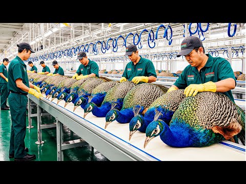 How Millions of Peacocks Are Farmed for Feathers – Inside the Peacock Feather Industry