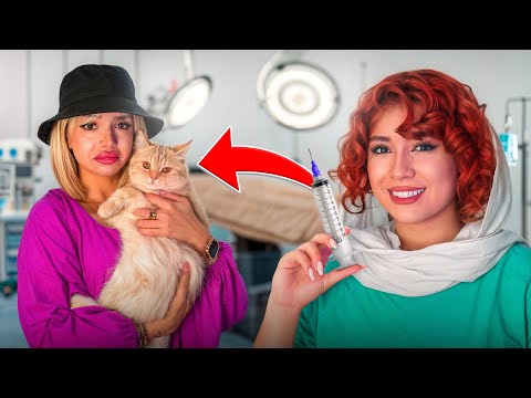 پیشیِ نازنین رو بردیم اتاق عمل🥺🚑🐈