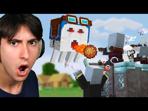 I Found a Happy Ghast vs Pillagers Animation!