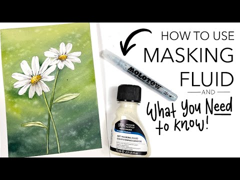 How To Use Masking Fluid With Watercolour! What You NEED To Know!