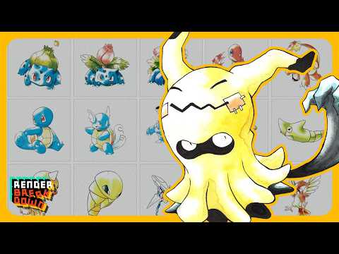 How to Draw Like Classic Pokémon | Render Breakdown