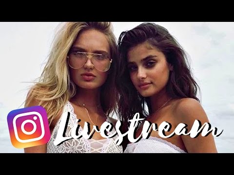 Taylor Hill's Instagram Livestream ft. Jasmine Tookes & Romee Strijd