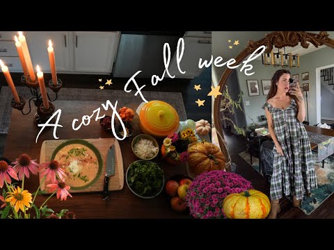 Cozy Fall Week in My Life 🍁🍂 Porch Refresh, Practical Magic Market, Cozy Soup Recipe