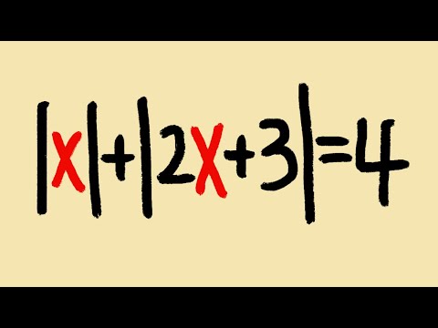 a very TRICKY double absolute value equation