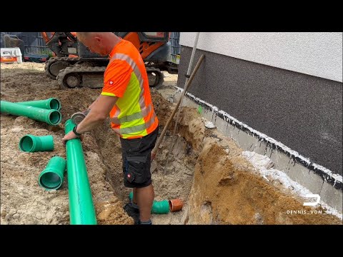 Schmutzwasserleitung legen Tipps und Trick || Bau für Anfänger #2