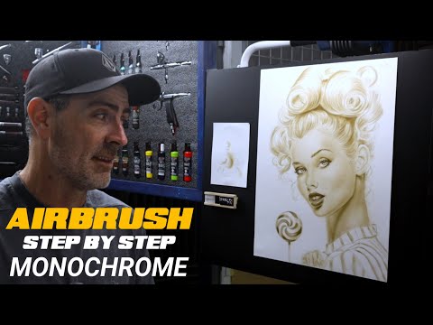 Airbrushing for beginners  step by step guide Monochrome